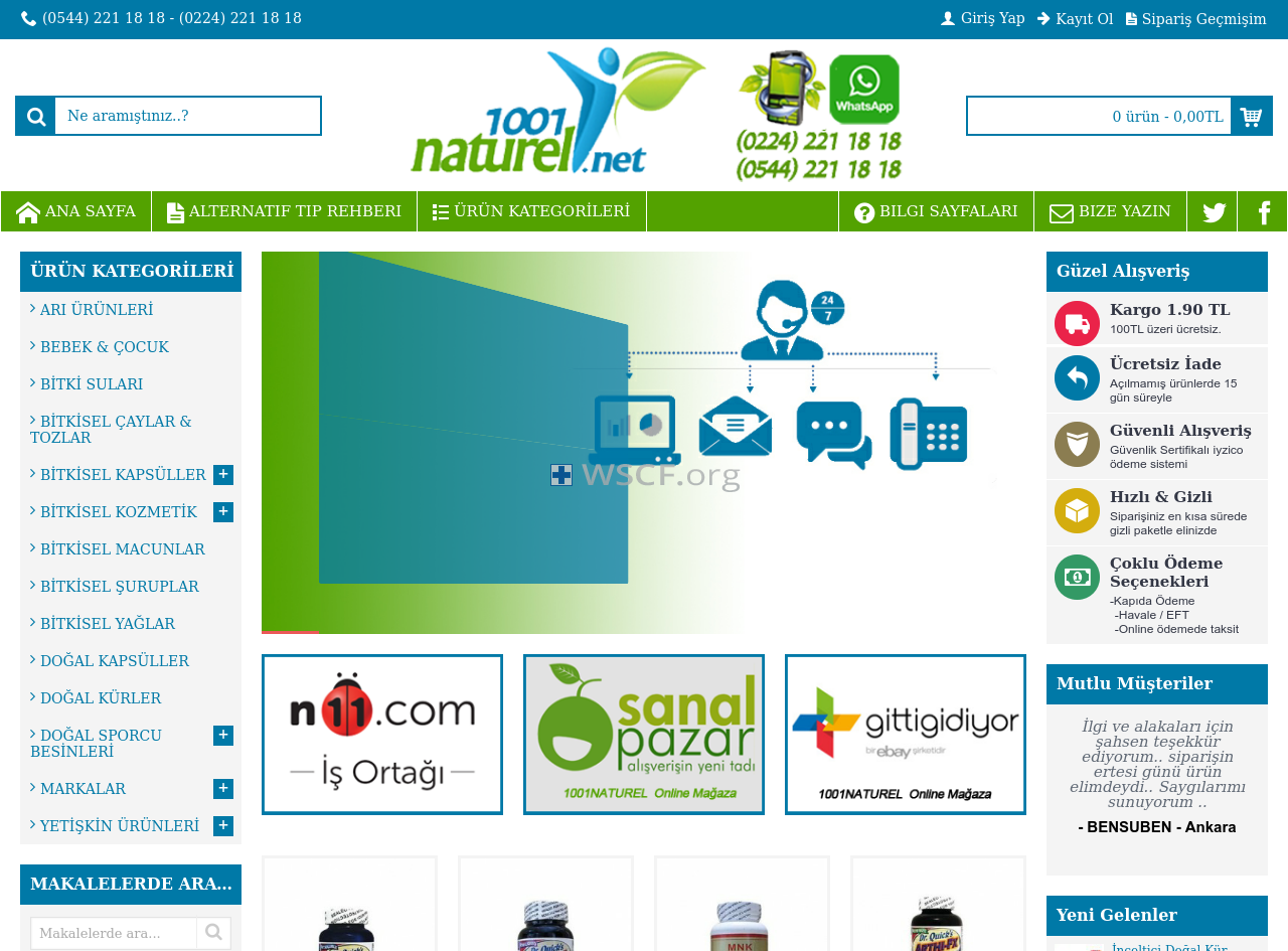 1001Naturel.net Discounted Weekly Deals