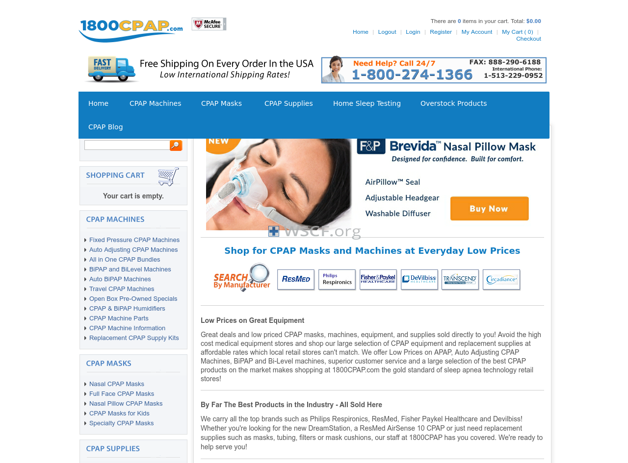 1800Cpap.com Web’s Drugstore