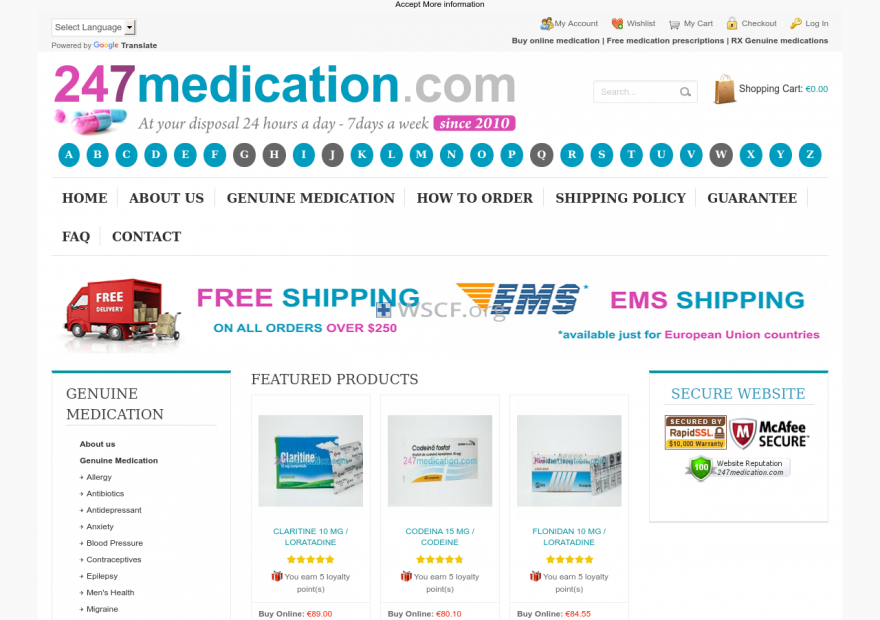 247Medication.com Overseas Discount Drugstore