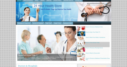 24Hourhealthstore.com Website Pharmacy
