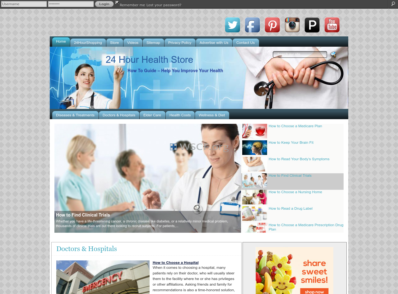 24Hourhealthstore.com Website Pharmacy