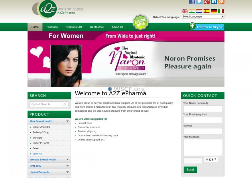 A2Zepharma.com Online Pharmacy
