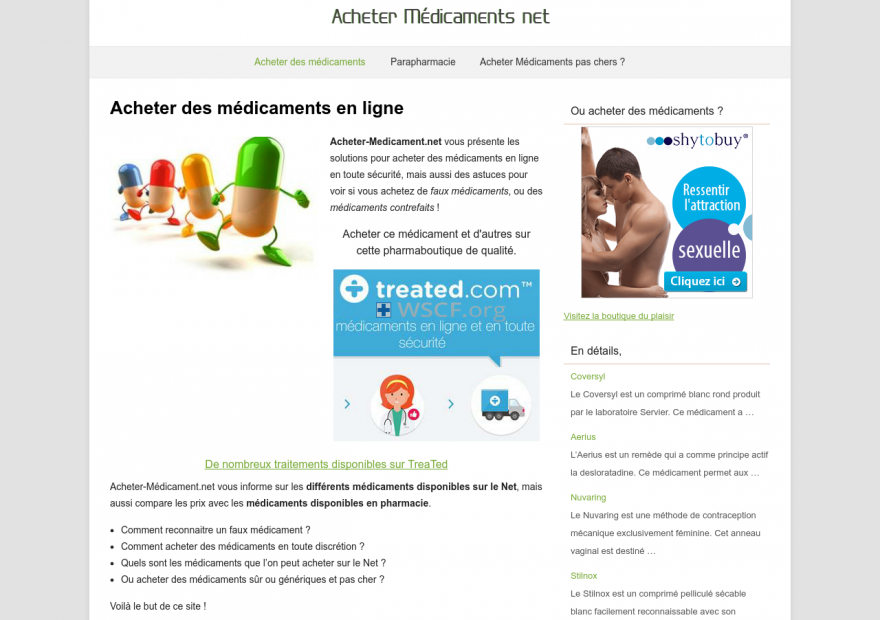Acheter-Medicament.net No Prescription Online Drugstore