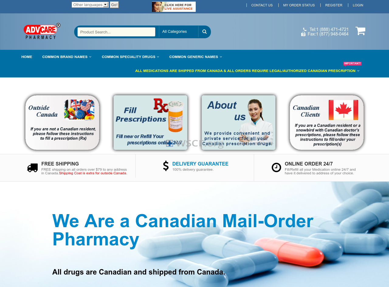 Advcare.org Drug Store Online