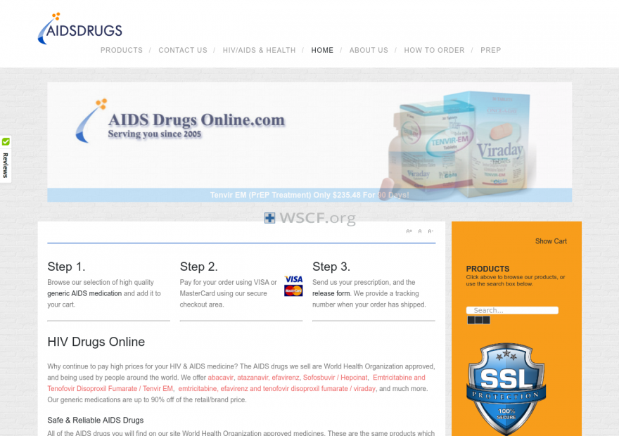 Aids-Drugs-Online.com Overseas On-Line Drugstore