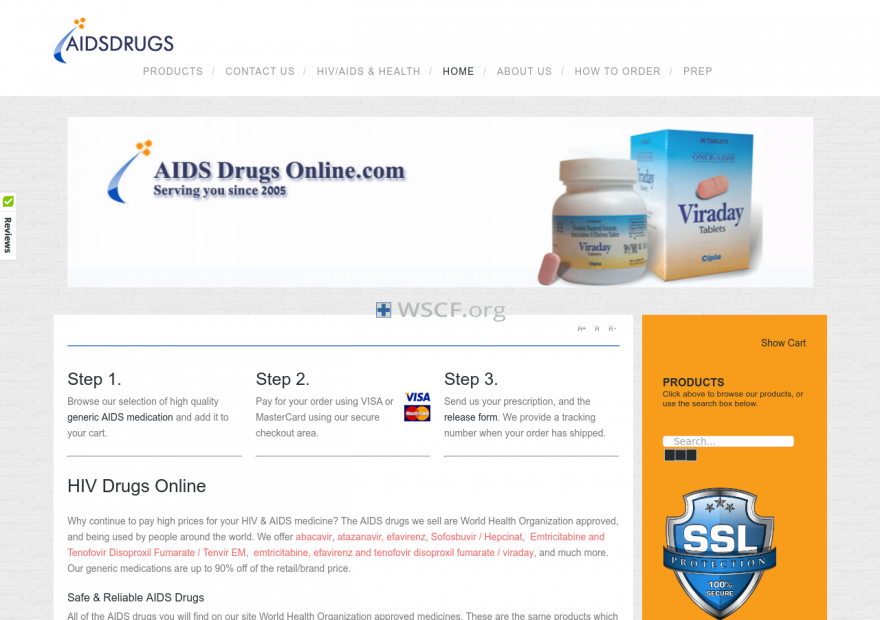 Aidsdrugsonline.net Web’s Pharmaceutical Shop