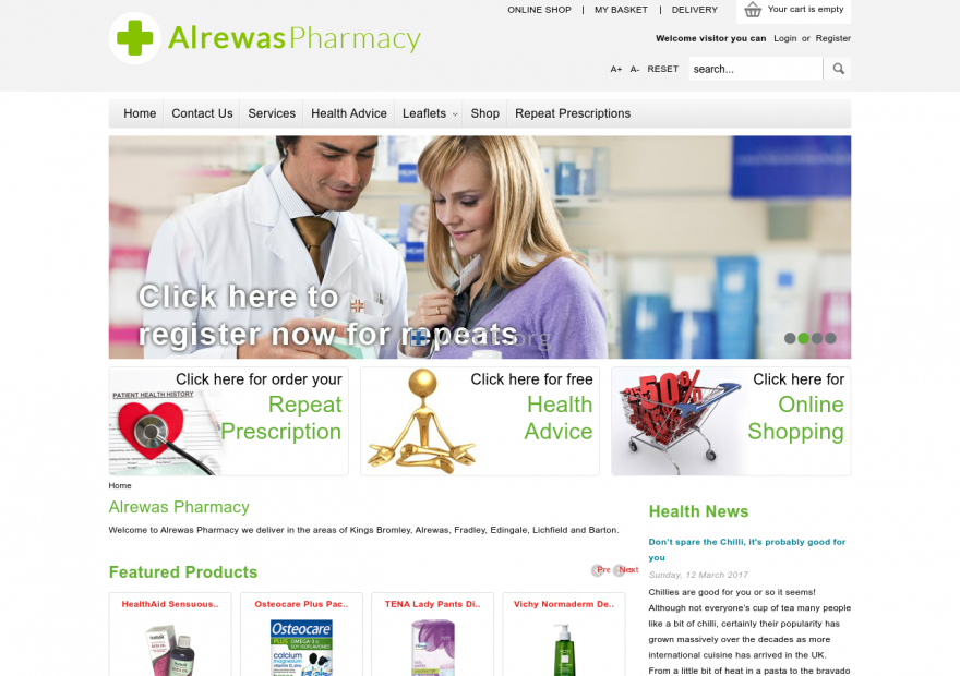 Alrewaspharmacy.co.uk Big Choice Generic Drugs