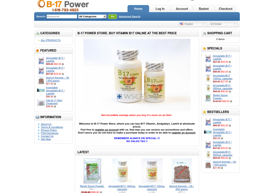 B-17Power.com Great Web Drugstore