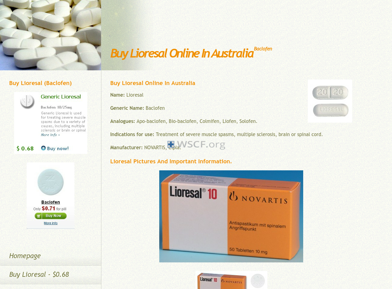 Baclofen-Australia.net Pharmacy