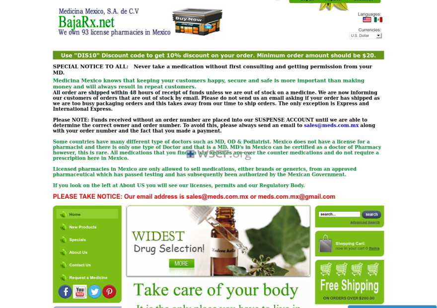 Bajarx.net No Prescription Online Drugstore
