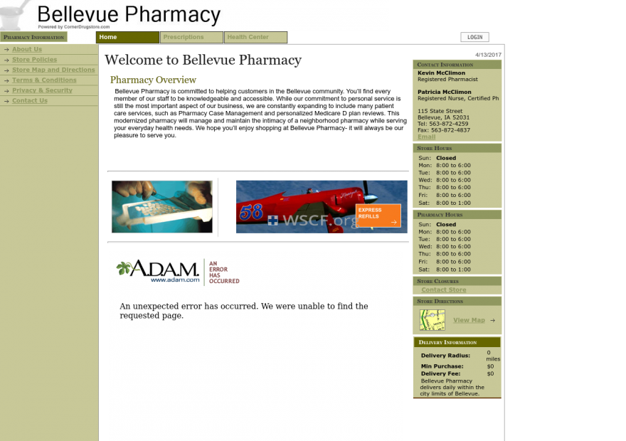 Bellevuepharmacyonline.com Online Offshore Drugstore