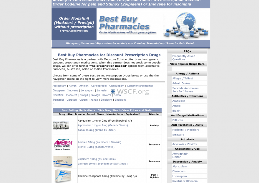 Bestbuypharmacies.com Overseas On-Line Pharmacy