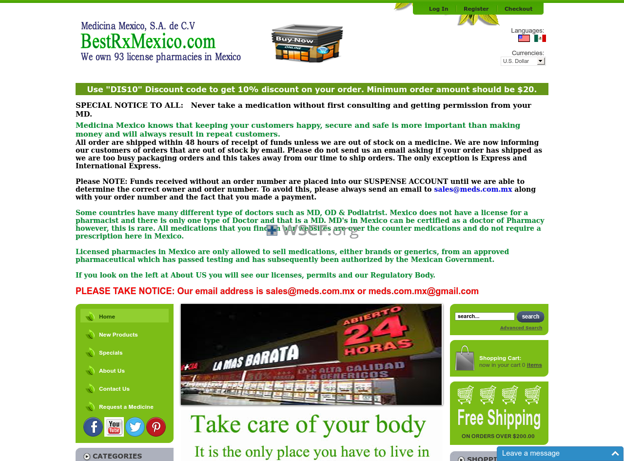 Bestrxmexico.com Online Pharmacies