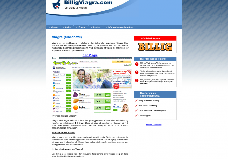 Billigviagra.com The Internet Canadian Drugstore