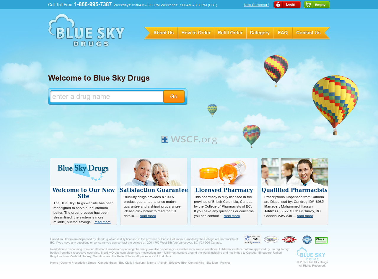 Blueskydrugs.net Pharmacy Online