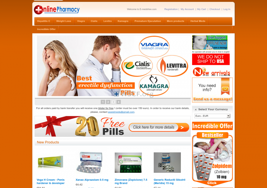 E-Medsfree.com Online Pharmaceutical Shop