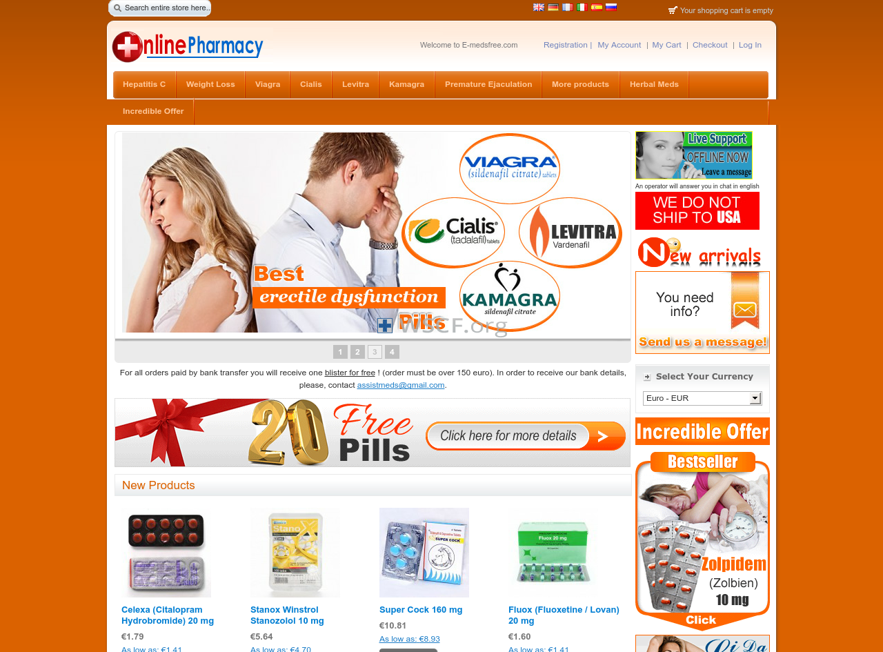 E-Medsfree.net Drug Store