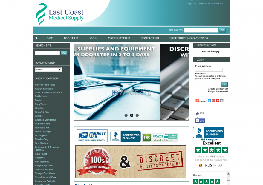 Eastcoastmedicalsupply.com Pharmaceutical Shop