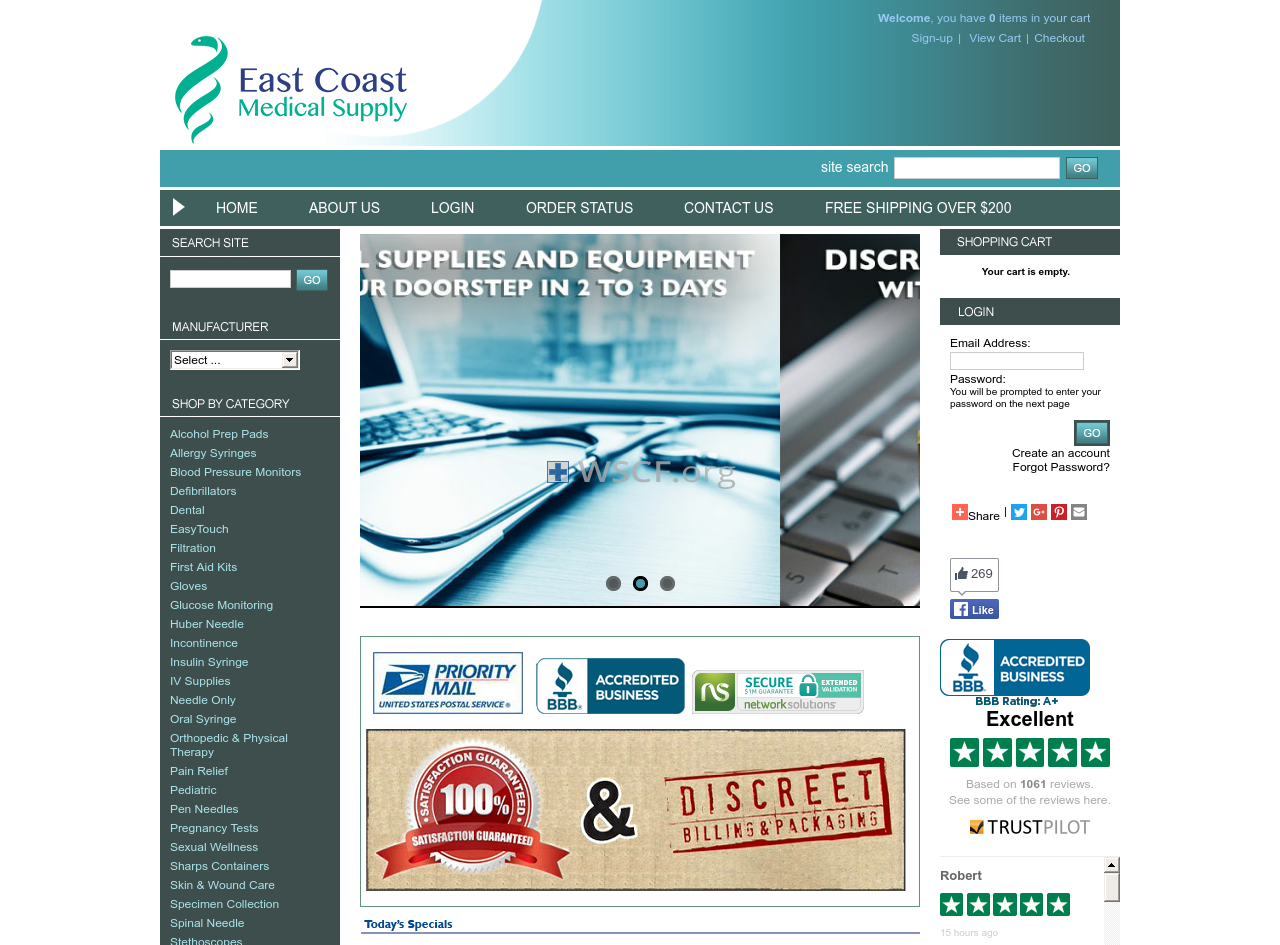 Eastcoastmedicalsupply.com Online Pharmacies