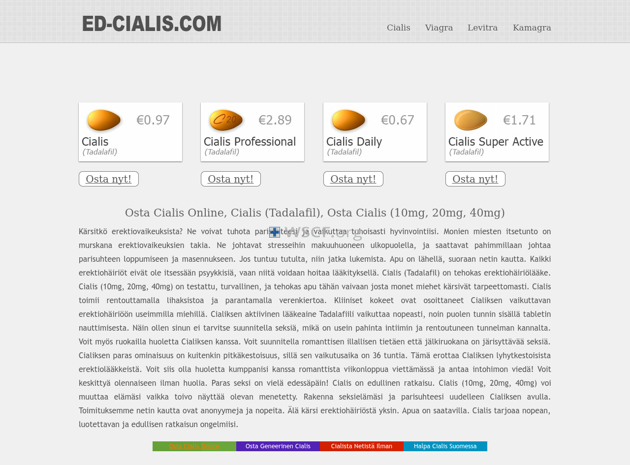 Ed-Cialis.com Internet DrugStore