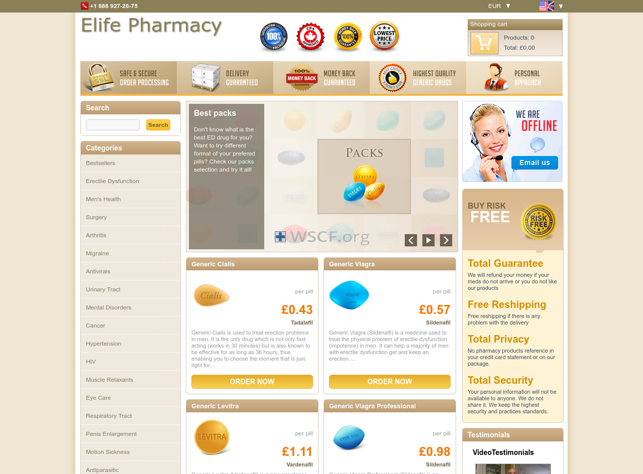 Elife-Pharmacy.com Drug Store