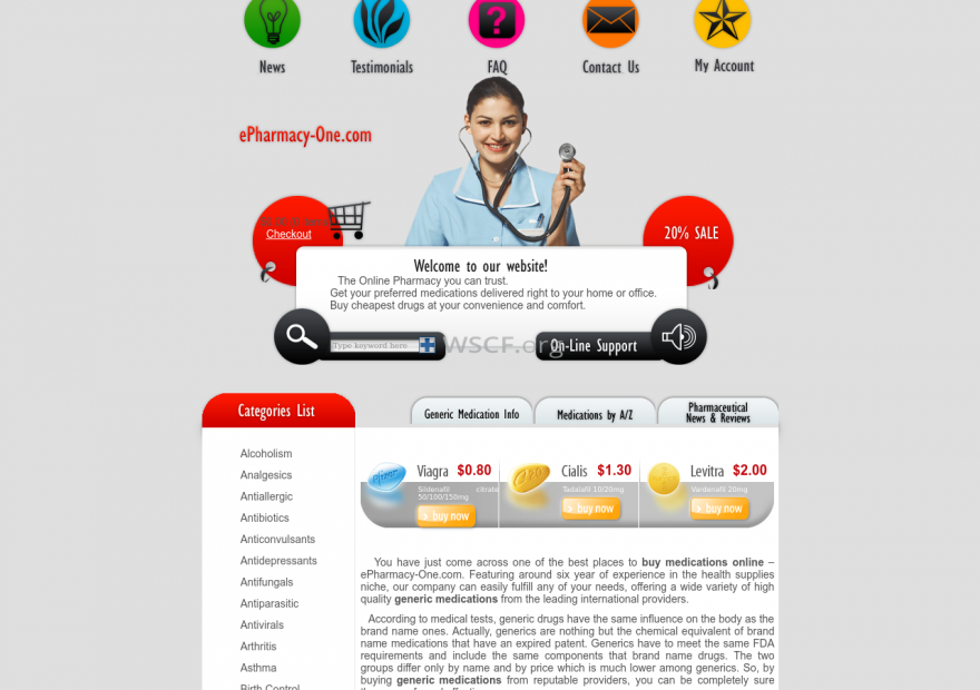 Epharmacy-One.com International Pharmacy