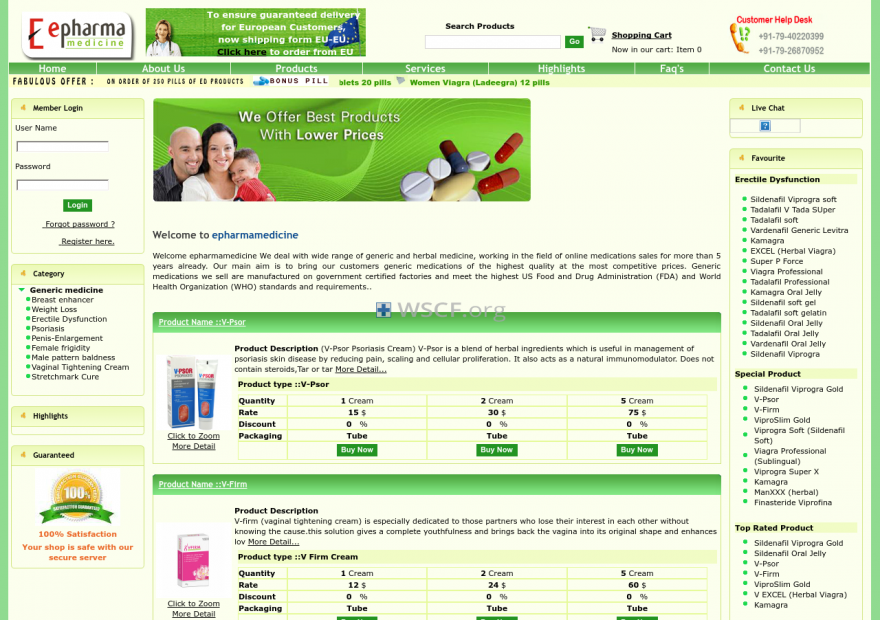 Epharmamedicine.com Lowest Price World Wide