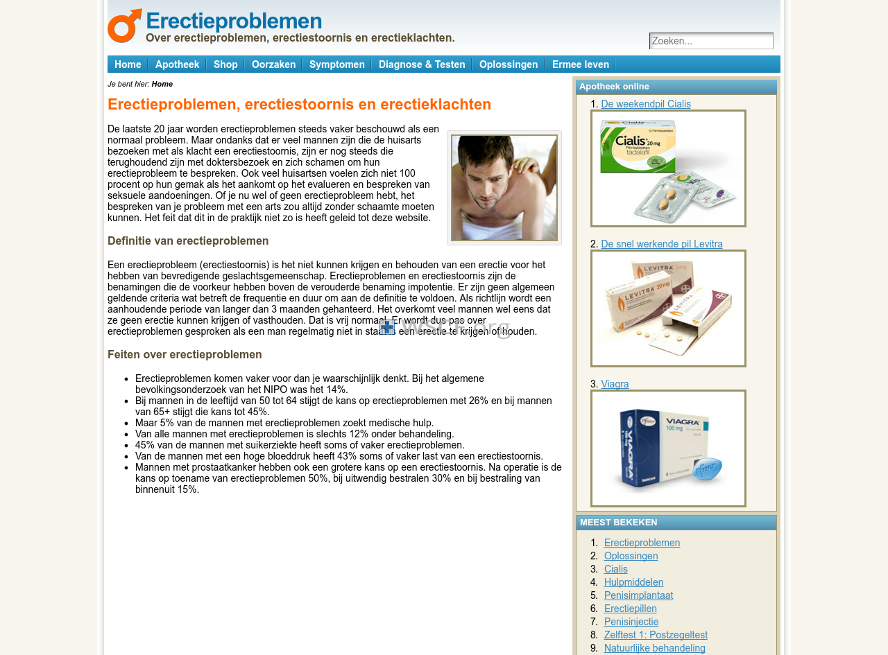 Erectieproblemen.net Pharmacies Online