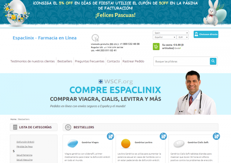 Espaclinix.com International Pharmacy