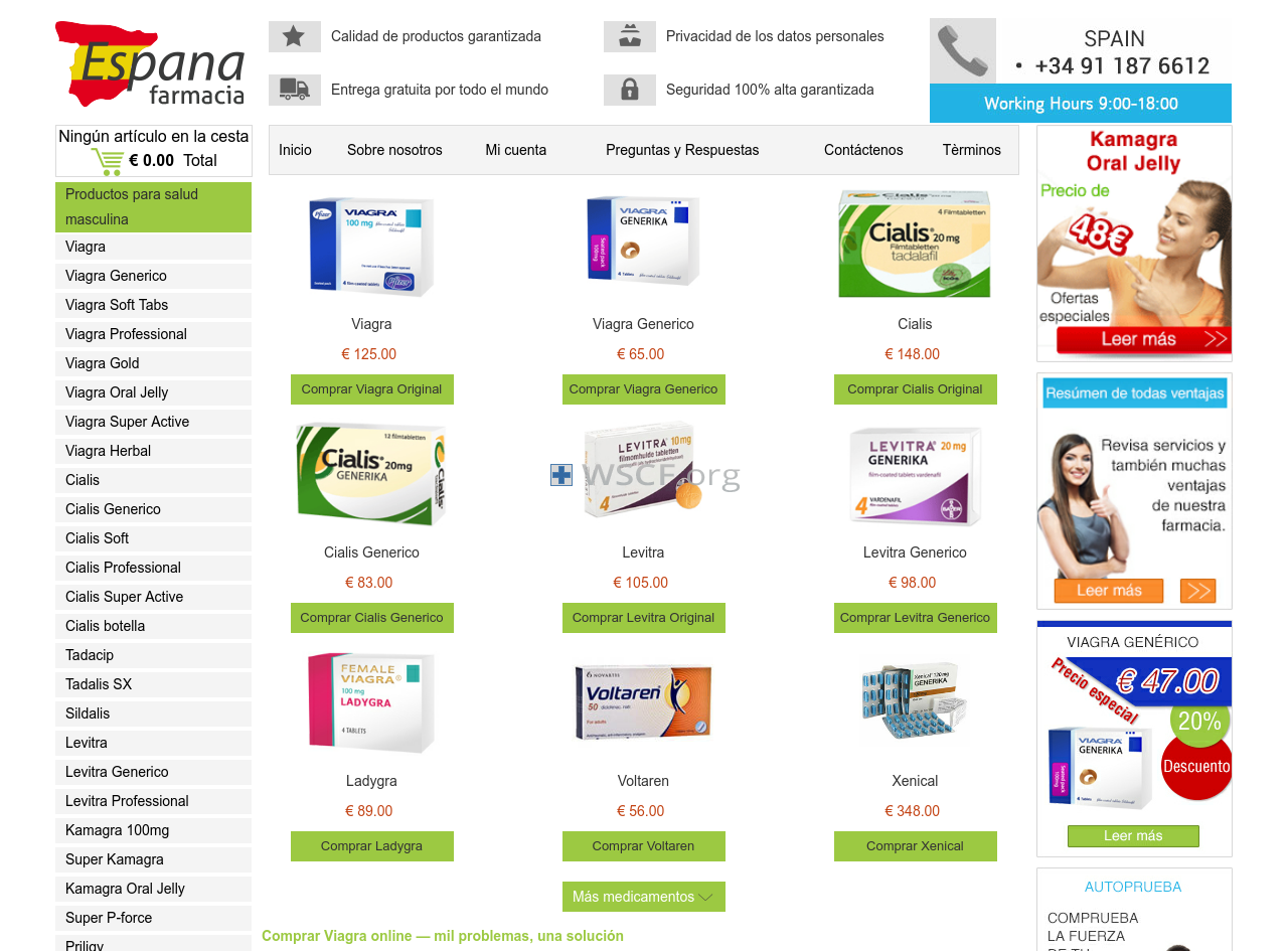 Espana-Farmacia.com Website Drugstore