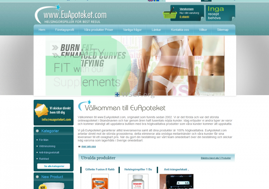 Euapoteket.com Great Web Pharmacy