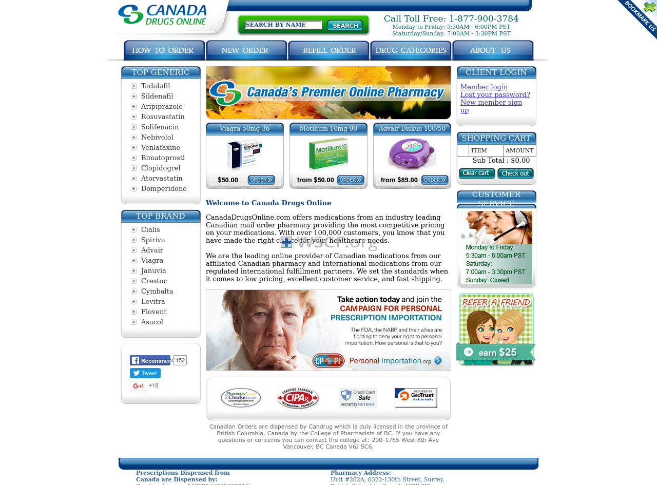 Farmaciacentral.net Online Drug Store