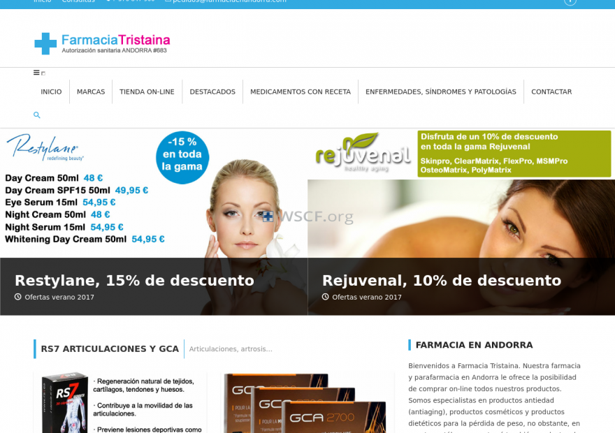 Farmaciaenandorra.com Overseas On-Line Drugstore