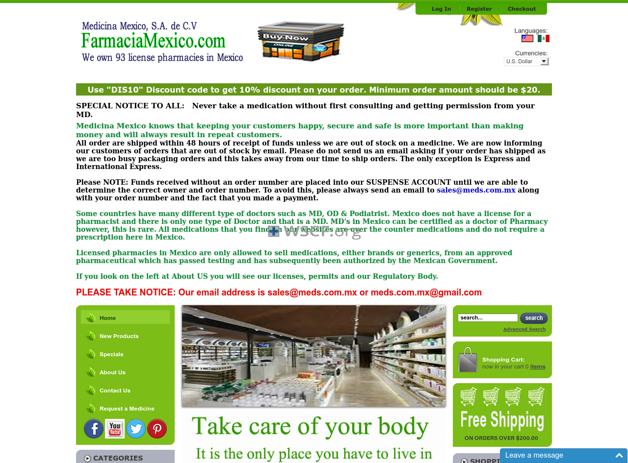 Farmaciamexico.com Drug Store Online