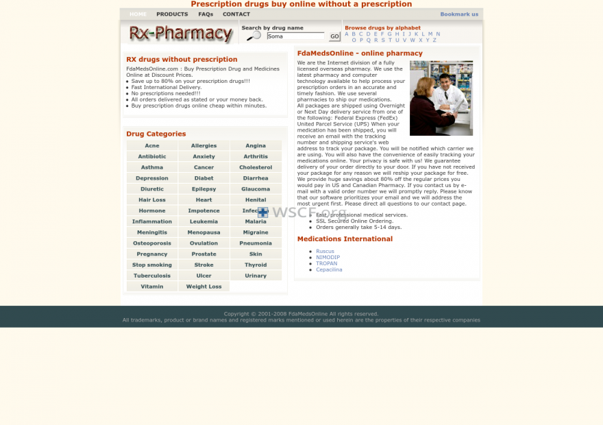 Fdamedsonline.com Your One Click Pharmacy