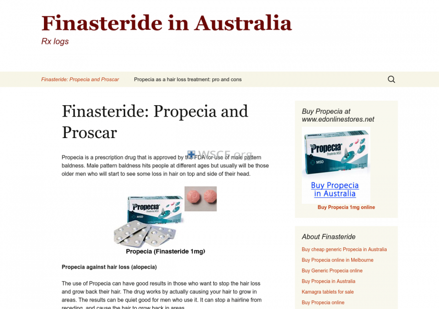 Finasterideaustralia.net Online Offshore Pharmacy