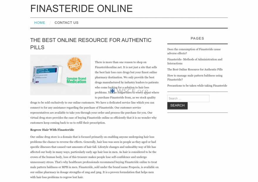 Finasterideonline.net The Internet Pharmaceutical Shop