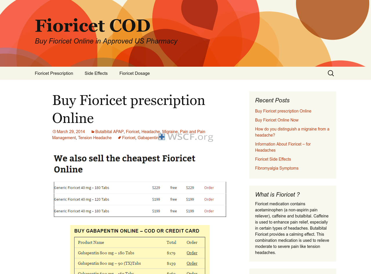 Fioricetcod.com Brand And Generic Drugs