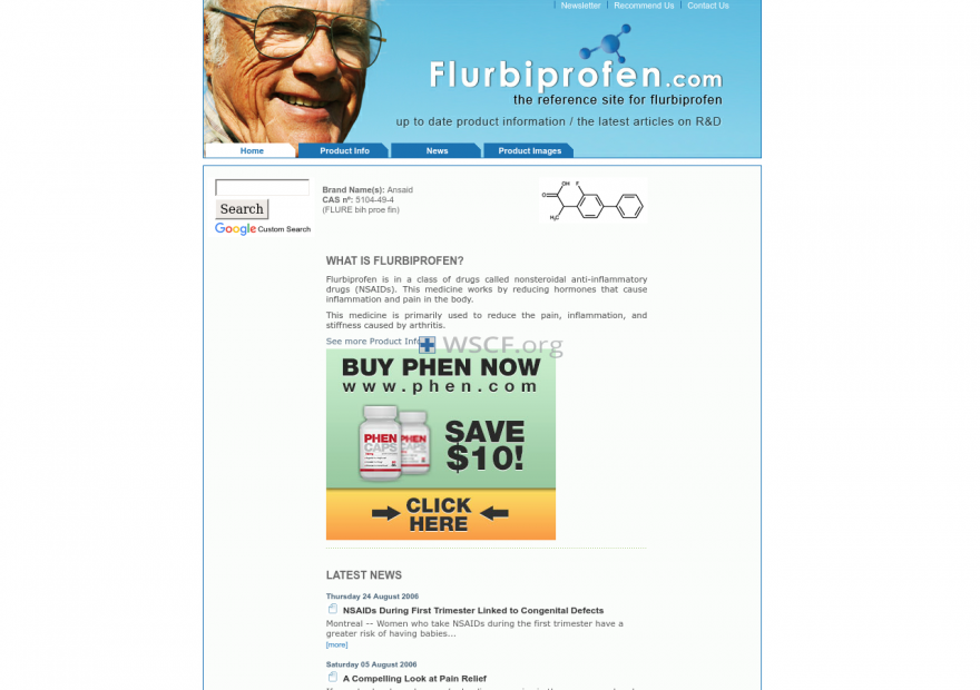 Flurbiprofen.com No Embarrassment