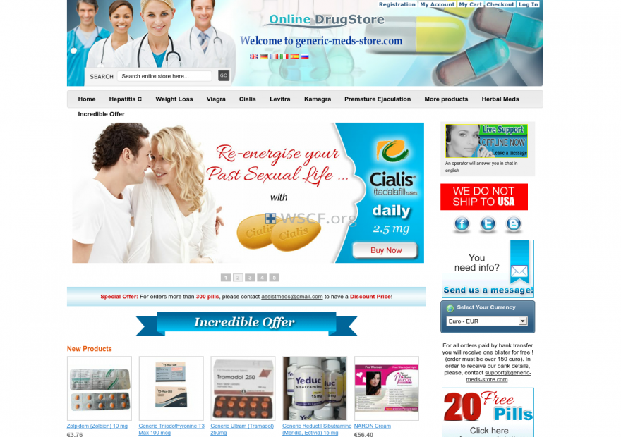 Generic-Meds-Store.com Website Pharmacy