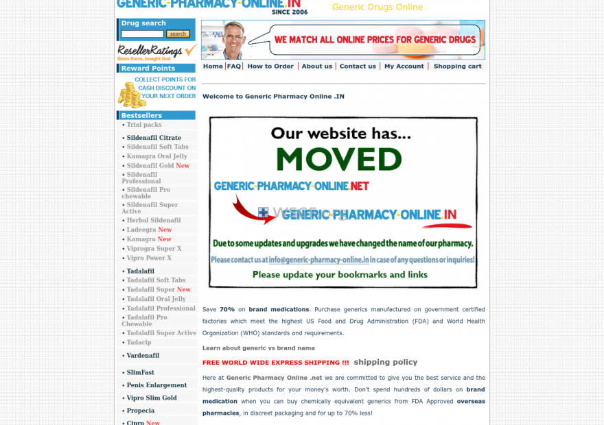 Generic-Pharmacy-Online.info Overseas Internet Drugstore