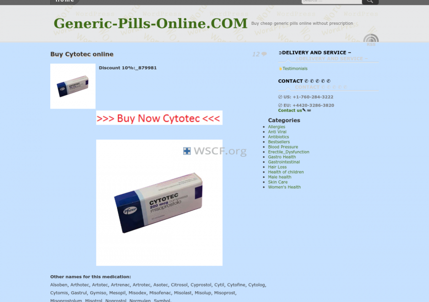 Generic-Pills-Online.com Overseas Internet Pharmacy