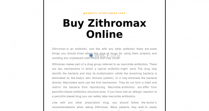 Generic-Zithromax.net Overseas Discount Drugstore
