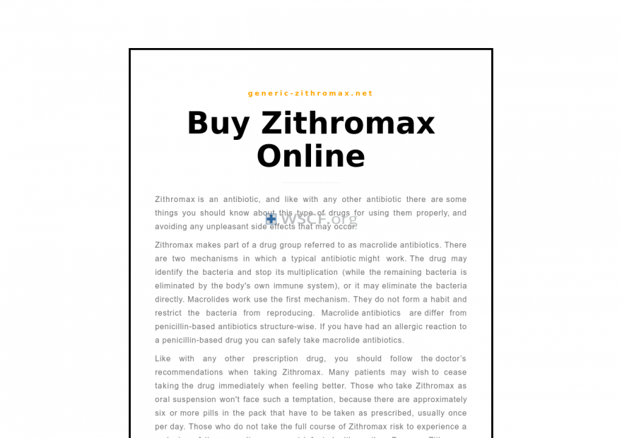 Generic-Zithromax.net Overseas Discount Drugstore