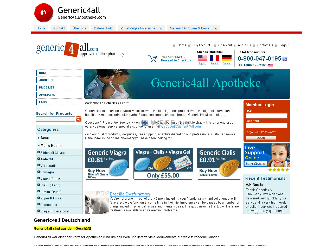 Generic4Allapotheke.com Drugstore Online