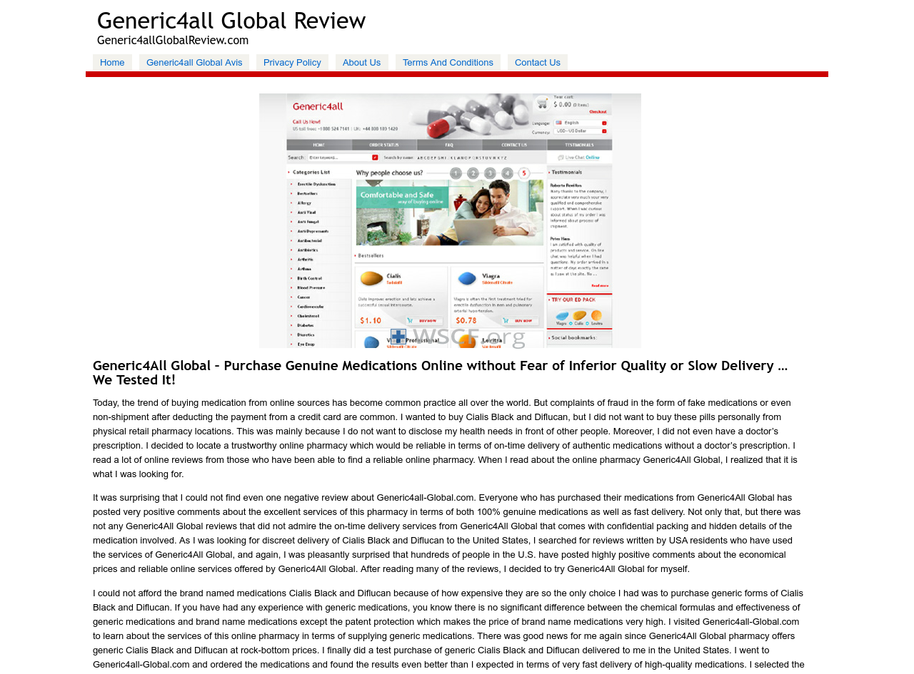 Generic4Allglobalreview.com Coupon code