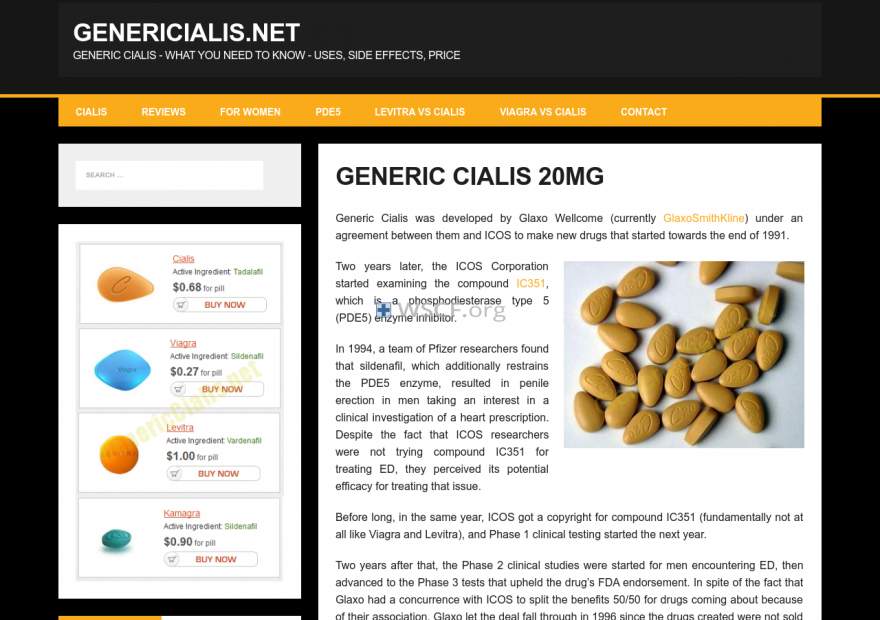 Genericcialis.net Confidential Internet DrugStore.