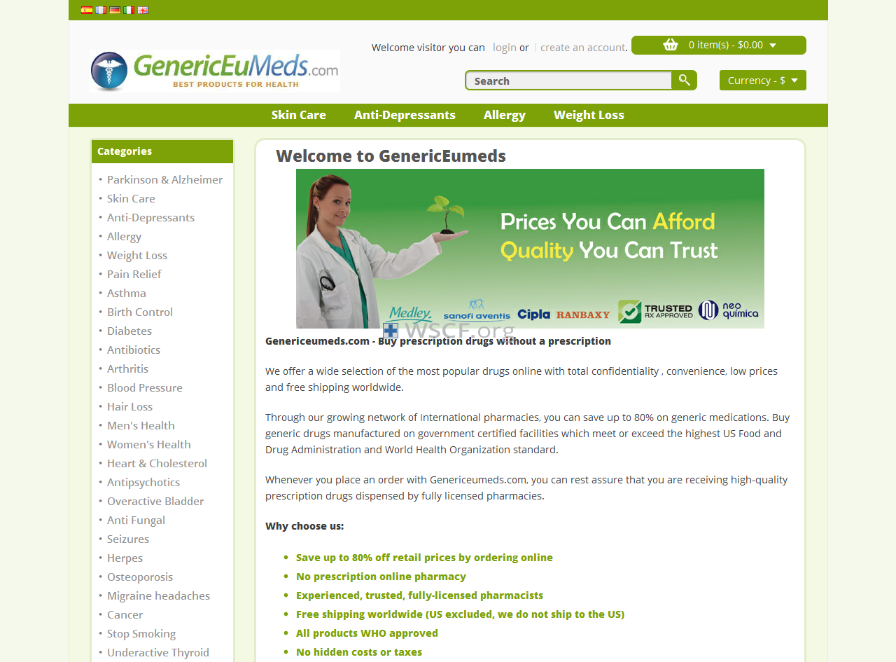 Genericeumeds.com Pharmacy Online