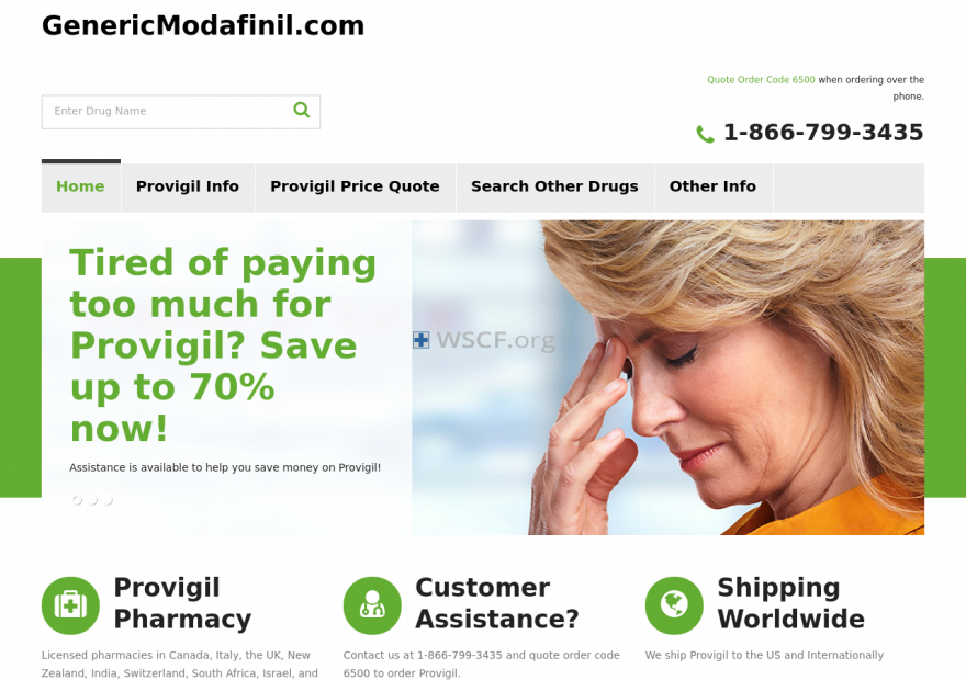 Genericmodafinil.com All time On-line Support