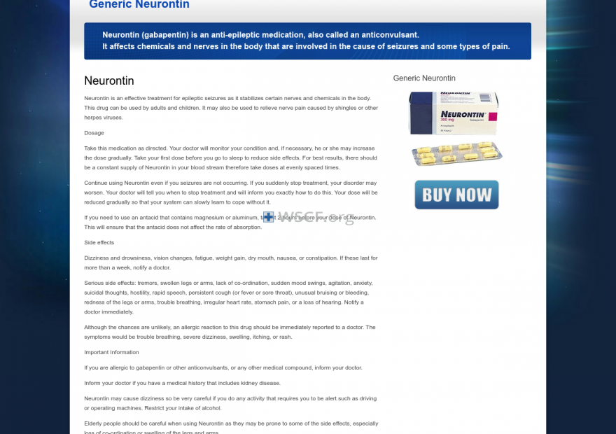 Genericneurontin.net Confidential Internet DrugStore.